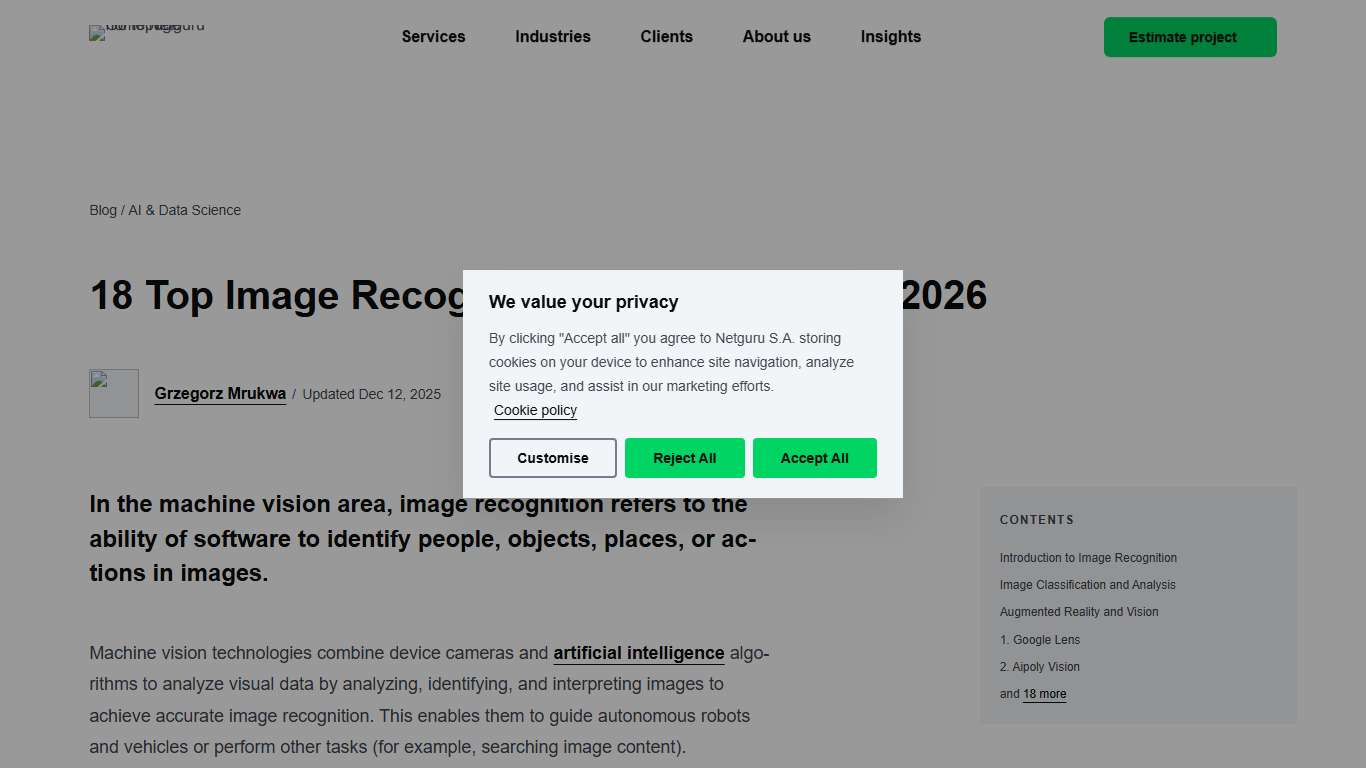18 Top Image Recognition App to Watch in 2026
